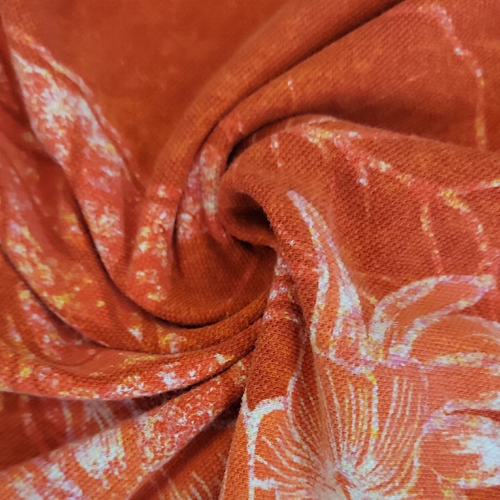 Saddlebred Orange and White Hawaiian Polo Shirt - Picture 12 of 13